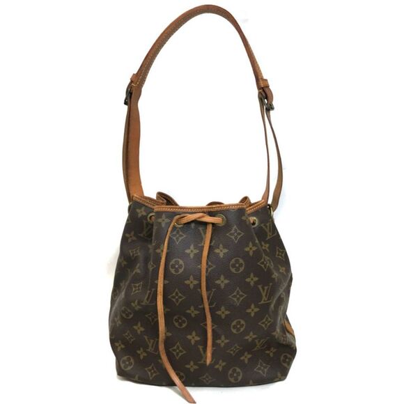 Louis Vuitton Monogram Petite Noe Drawstring Shoulder Bag Brown - Picture 1 of 8